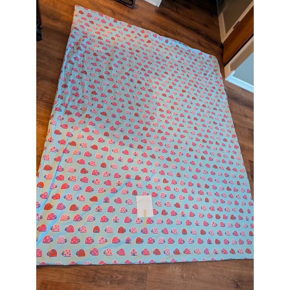 Pottery Barn Kids Girl's Organic Ladybug Twin Duvet Cover.  Sold Sold